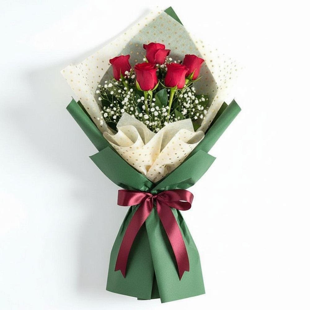 Букет цветов из: Розы в Остров