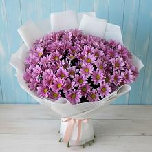Букет цветов из:  Хризантемы в Остров
