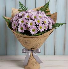 Букет цветов из:  Хризантемы в Остров