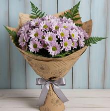 Букет цветов из:  Хризантемы в Остров