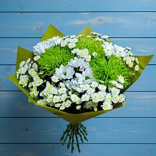 Букет цветов из:  Хризантемы в Остров