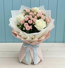 Букет цветов из:  Розы в Остров