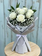 Букет цветов из:  Розы в Остров